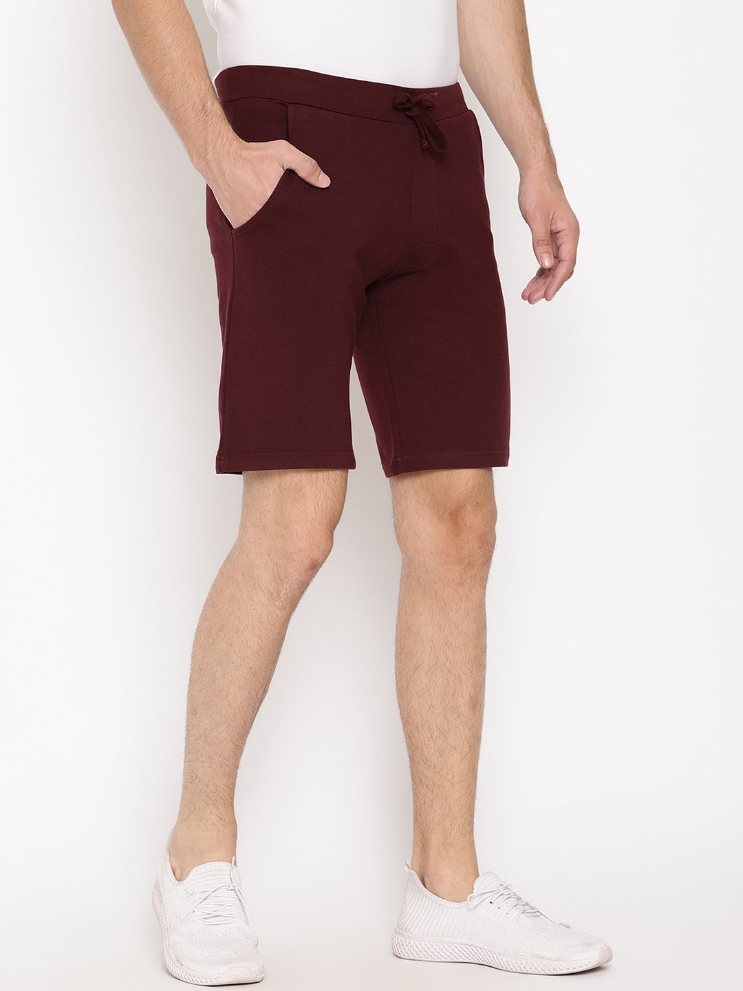Wolfpack Men Maroon Solid Shorts Wolfpack