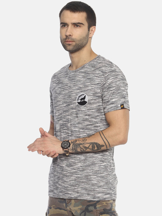 Wolfpack Men Black Space Dyed T-Shirt Wolfpack