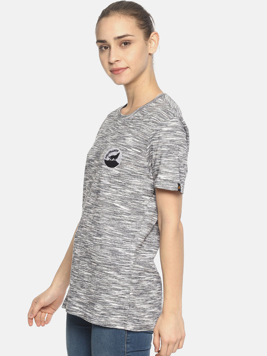 Wolfpack Black Space Dyed Women T-Shirt Wolfpack