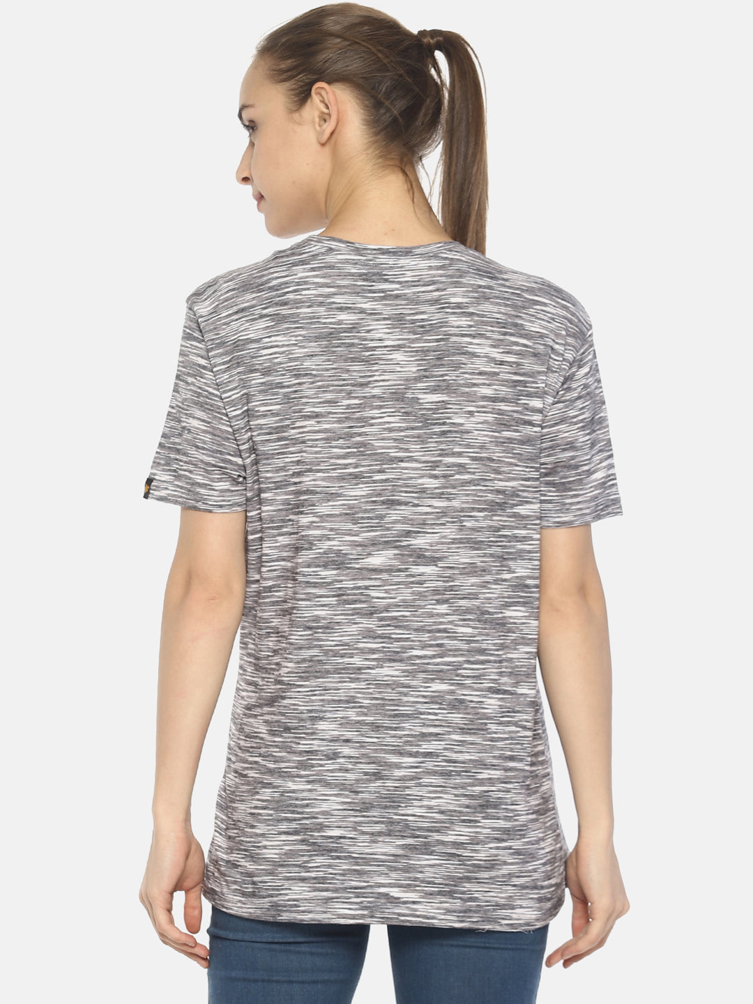 Wolfpack Black Space Dyed Women T-Shirt Wolfpack