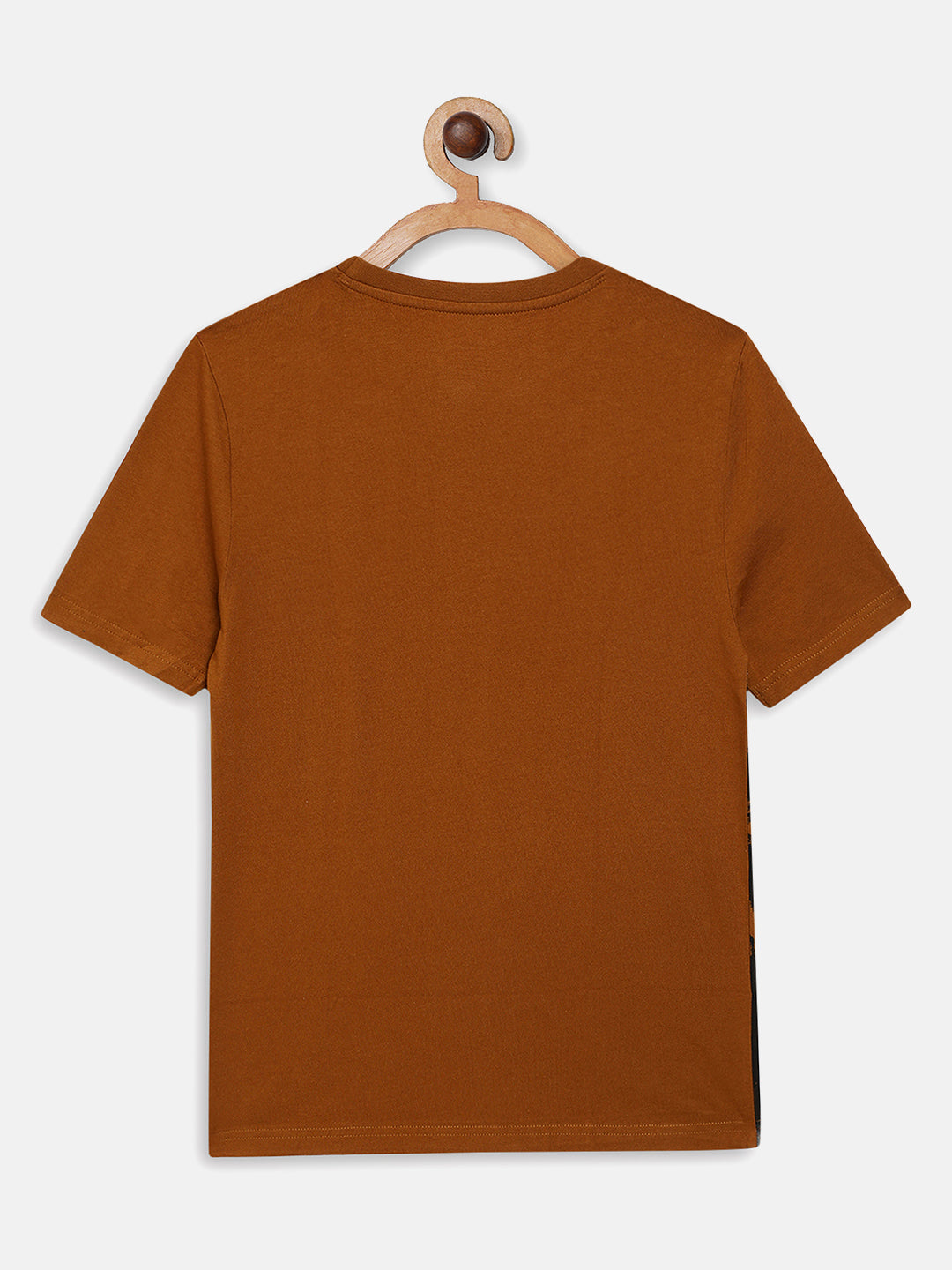 Wolfpack Boys Greenish Brown Spotted Printed T-Shirt Wolfpack