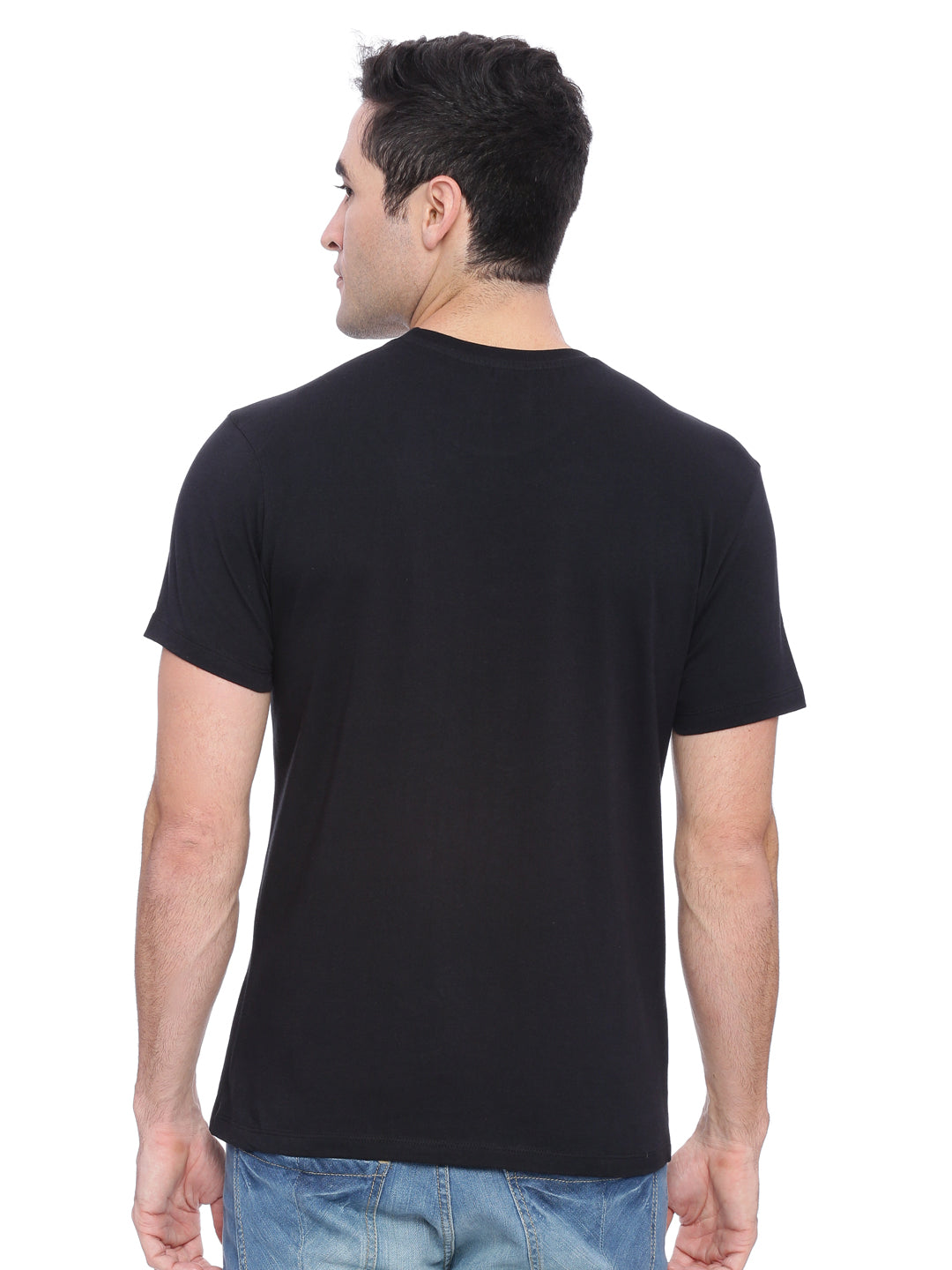 Wolfpack Men Black Printed T-Shirt Wolfpack