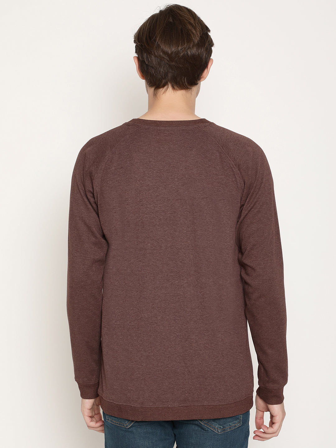 Wolfpack Men Explorer Burgundy Solid Sweatshirt