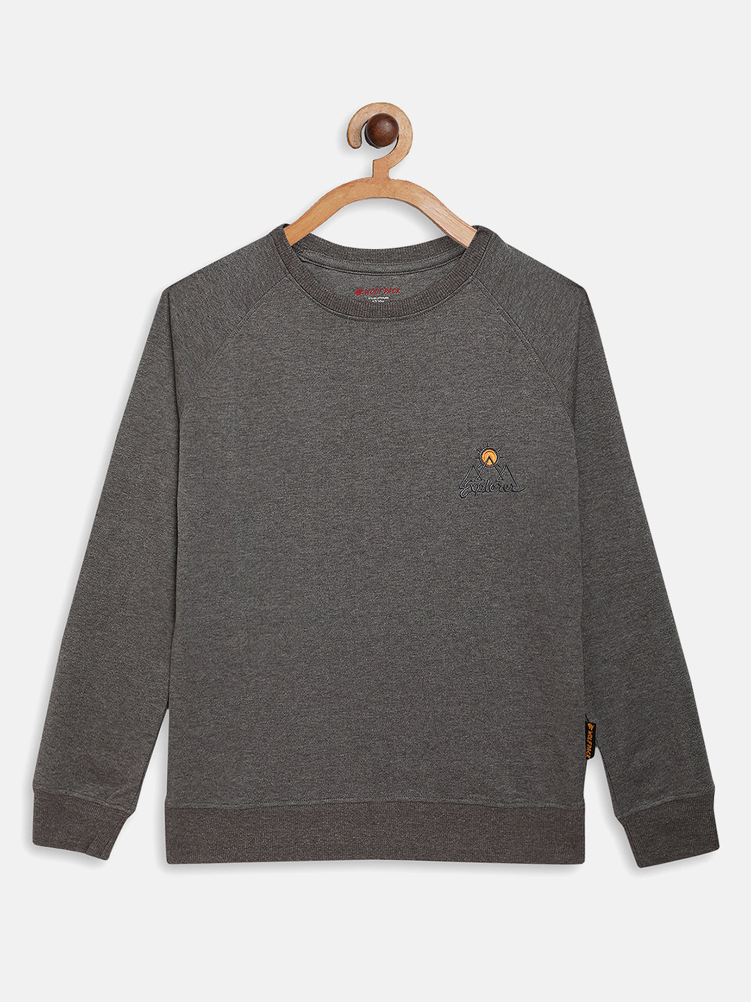 Wolfpack Kids Grey Plain Sweatshirt Wolfpack