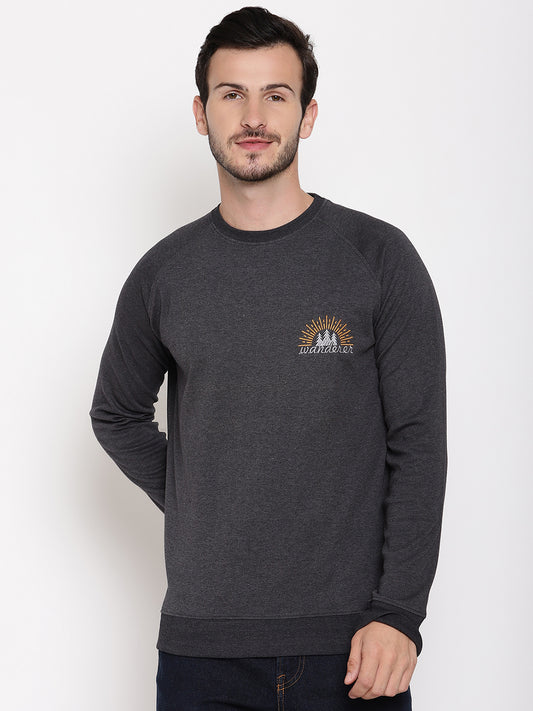 Wolfpack Men Wanderer Black Solid Sweatshirt Wolfpack