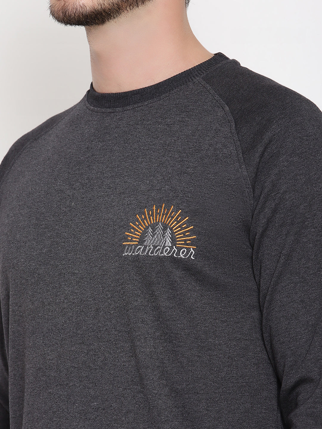 Wolfpack Men Wanderer Black Solid Sweatshirt Wolfpack