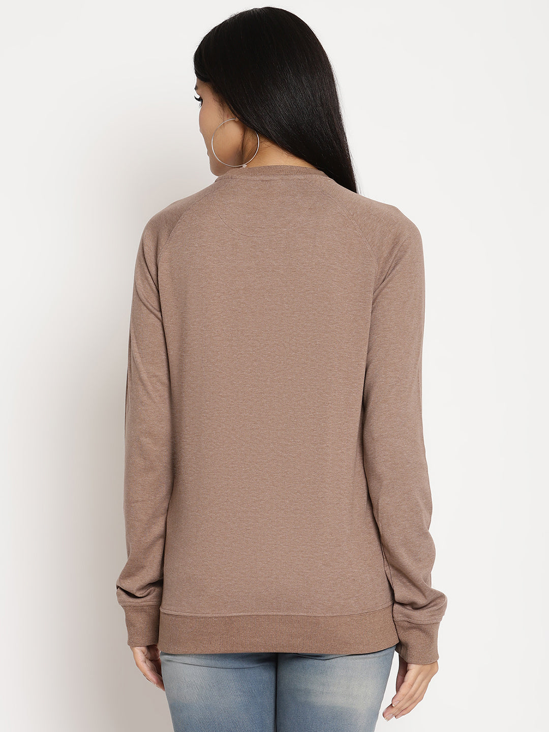 Women Wanderer Brown Solid Sweatshirt Wolfpack