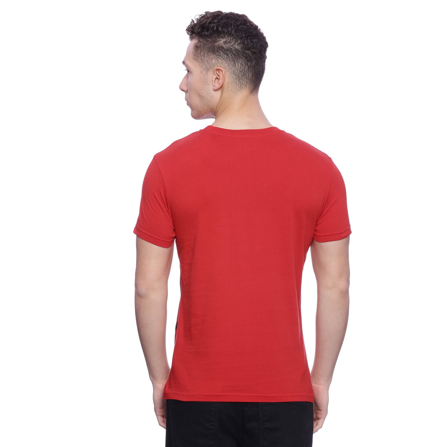 Tiger Graphic Red Printed Men T-Shirt Wolfpack