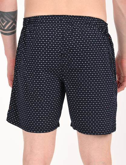 Crosscreek Men’s Boxer Shorts – 2-Pack | Blue Microdot & Black Graphic Print | Soft Cotton Essentials