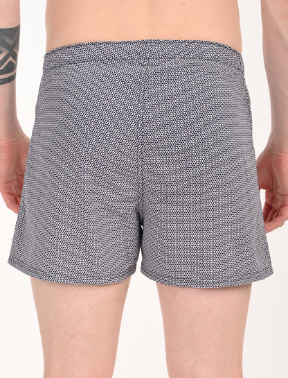 Crosscreek Men's 2-Pack Classic Printed Cotton Boxer Shorts – Navy Base & White Base