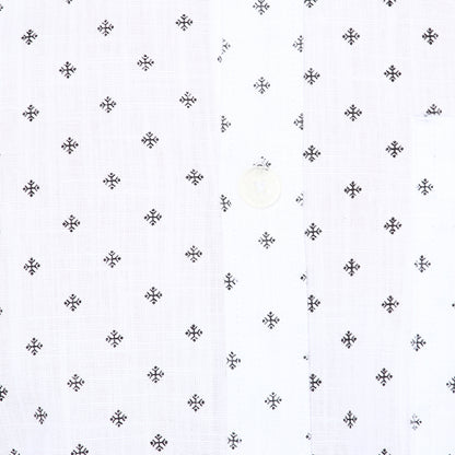 Crosscreek Men White Printed Casual Shirt Crosscreek