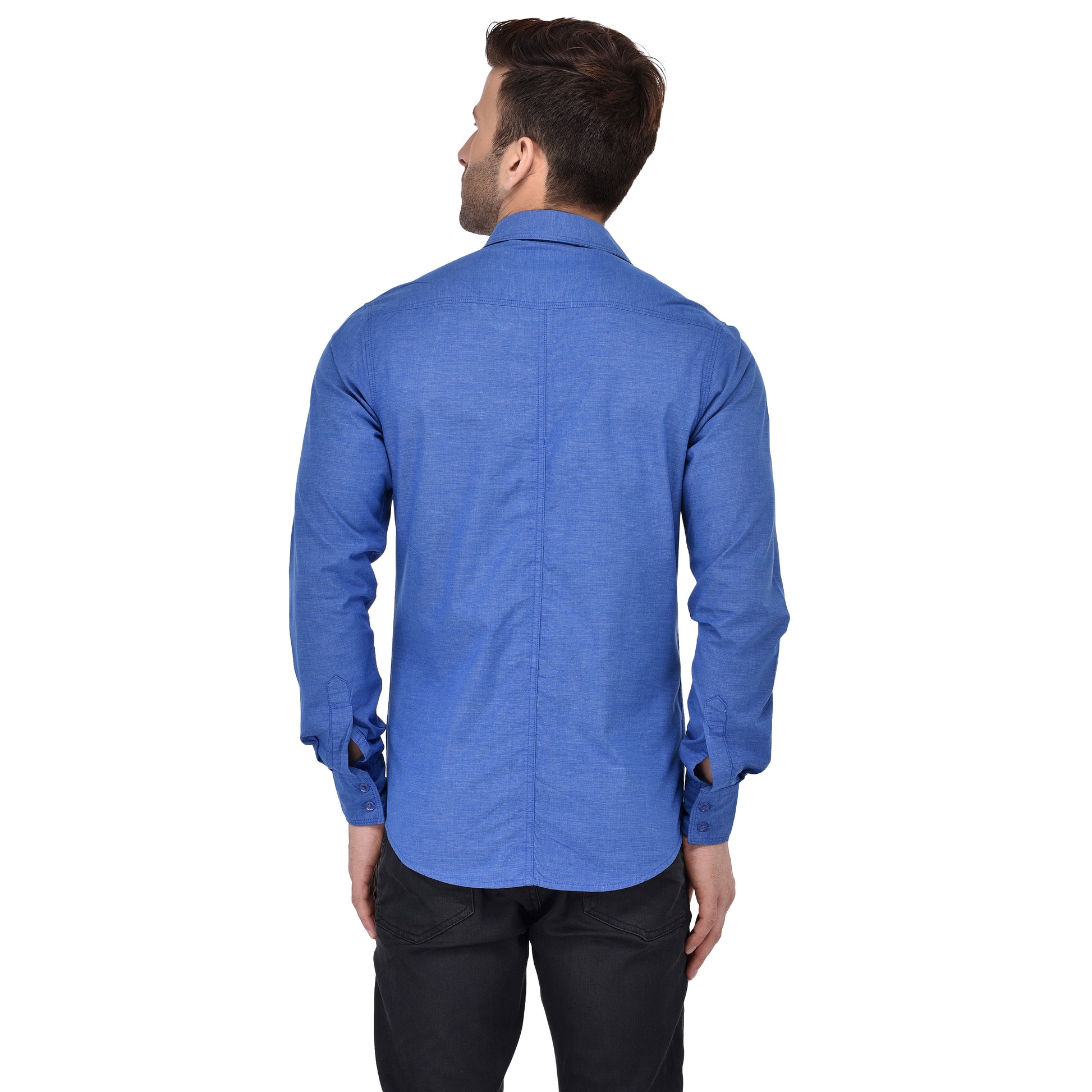 Crosscreek Men Blue Fil-A-Fil Casual Shirt Crosscreek