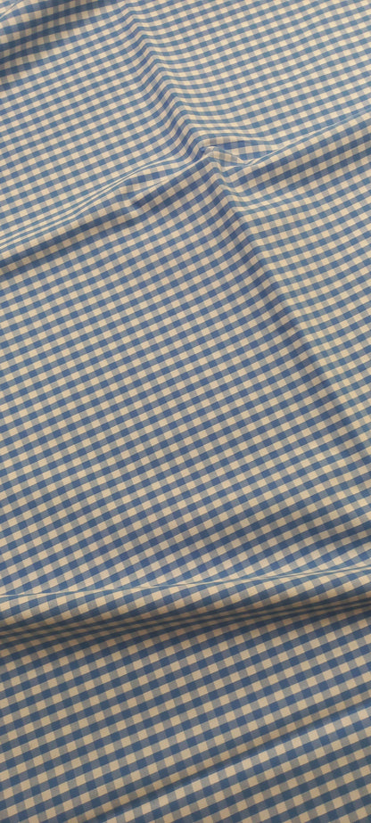 Blue Yarn Dyed Checks Cotton Unstitched Men's Shirt Piece (Width 58 Inch | 1.60 Meters)