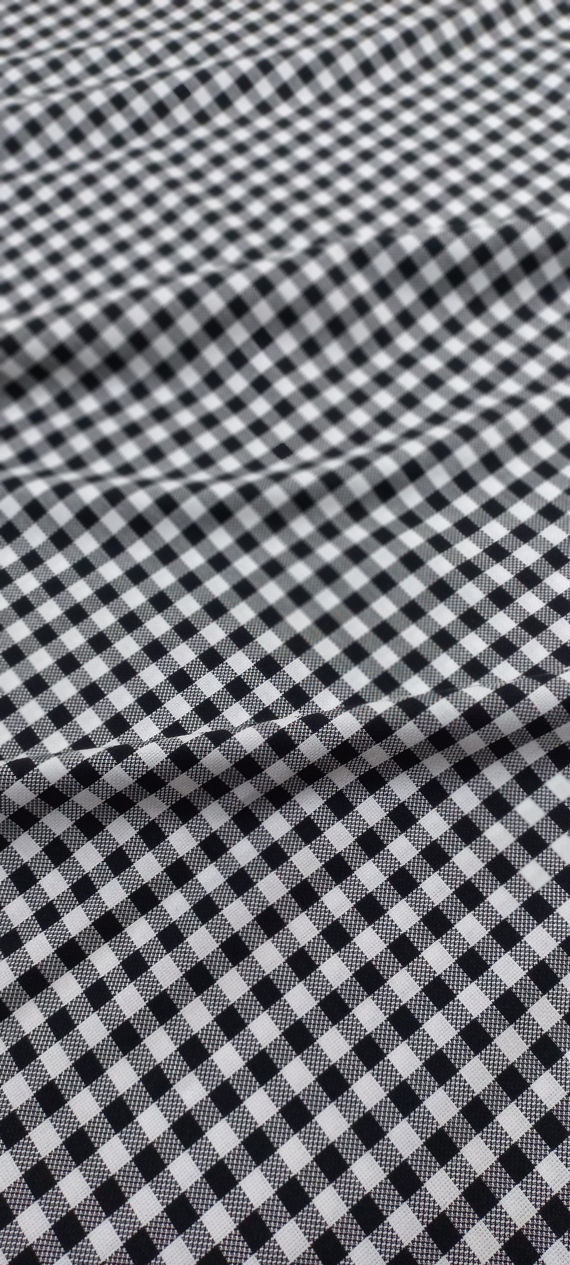 Black Yarn Dyed Checks Cotton Unstitched Men's Shirt Piece (Width 58 Inch | 1.60 Meters)