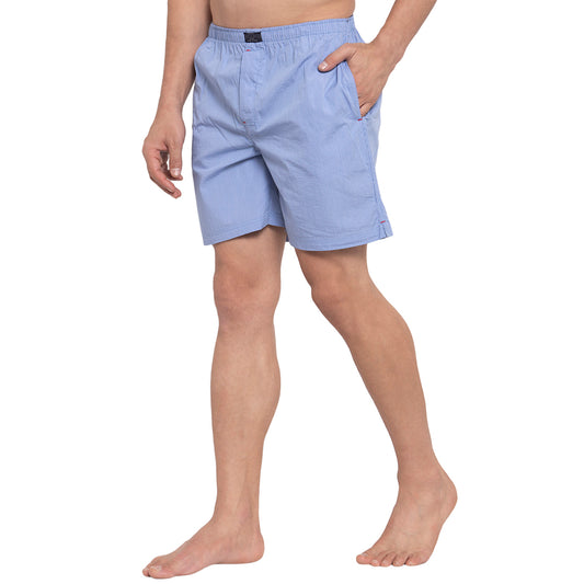 Crosscreek Men Blue Checks Boxers Crosscreek