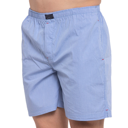 Crosscreek Men Blue Checks Boxers Crosscreek