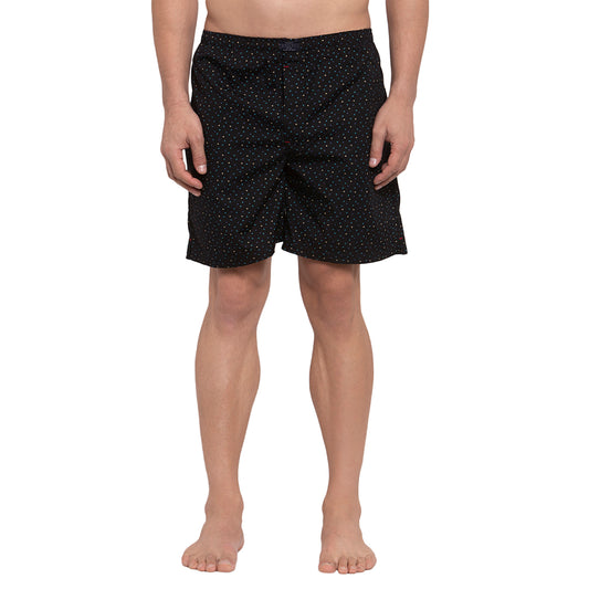 Crosscreek Men Black Printed Boxers Crosscreek