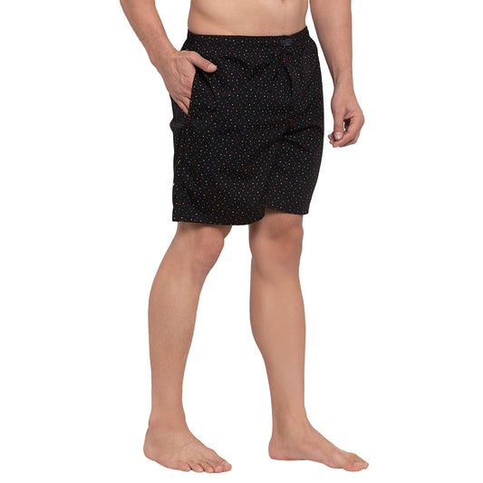 Crosscreek Men Black Printed Boxers Crosscreek