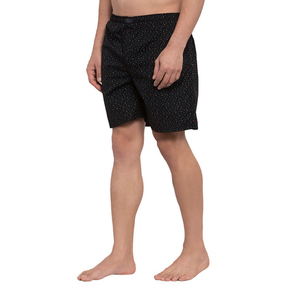 Crosscreek Men Black Printed Boxers Crosscreek