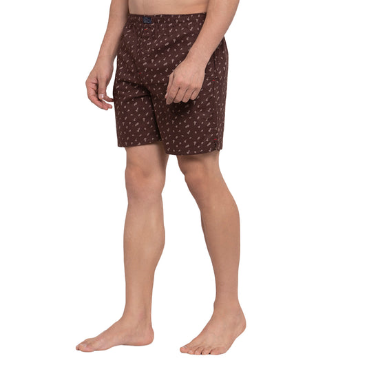 Crosscreek Men Brown Printed Boxers Crosscreek