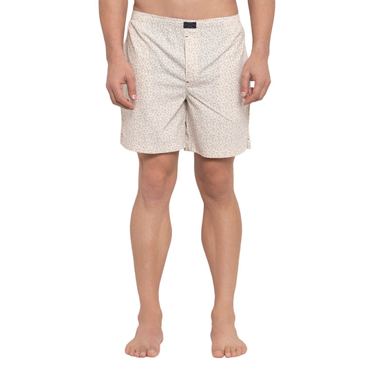 Crosscreek Men Beige Printed Boxers Crosscreek