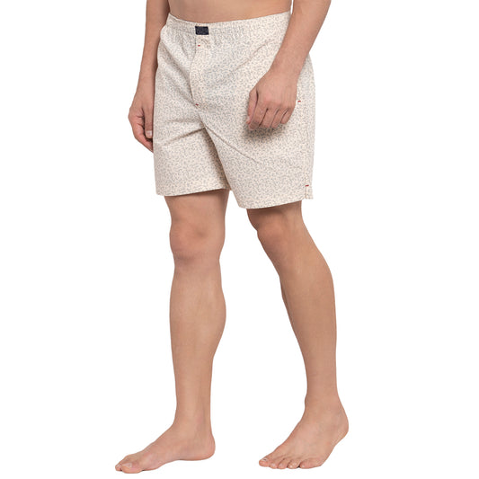 Crosscreek Men Beige Printed Boxers Crosscreek