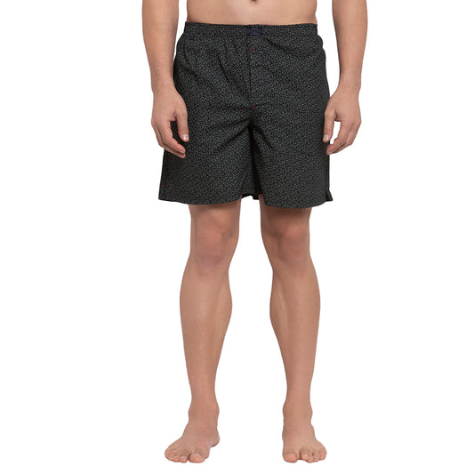 Crosscreek Men Black Printed Boxers Crosscreek