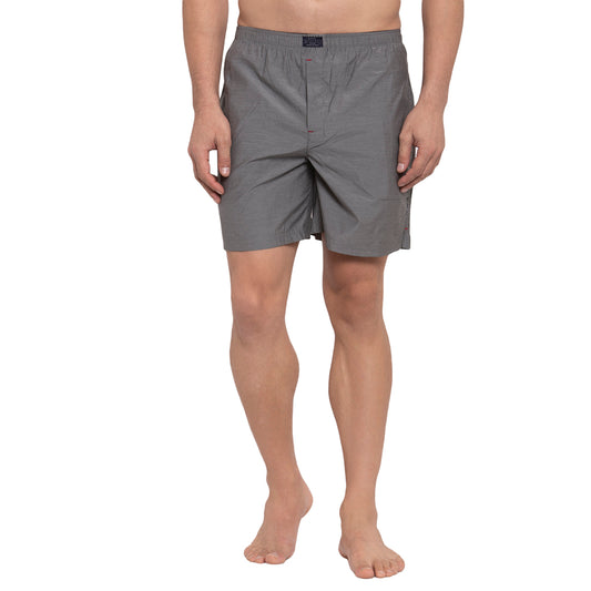 Crosscreek Men Grey Solid Boxers Crosscreek