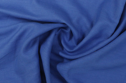 Blue Plain Dyed Linen Unstitched Men's Shirt Piece (Width 58 Inch | 1.60 Meters)