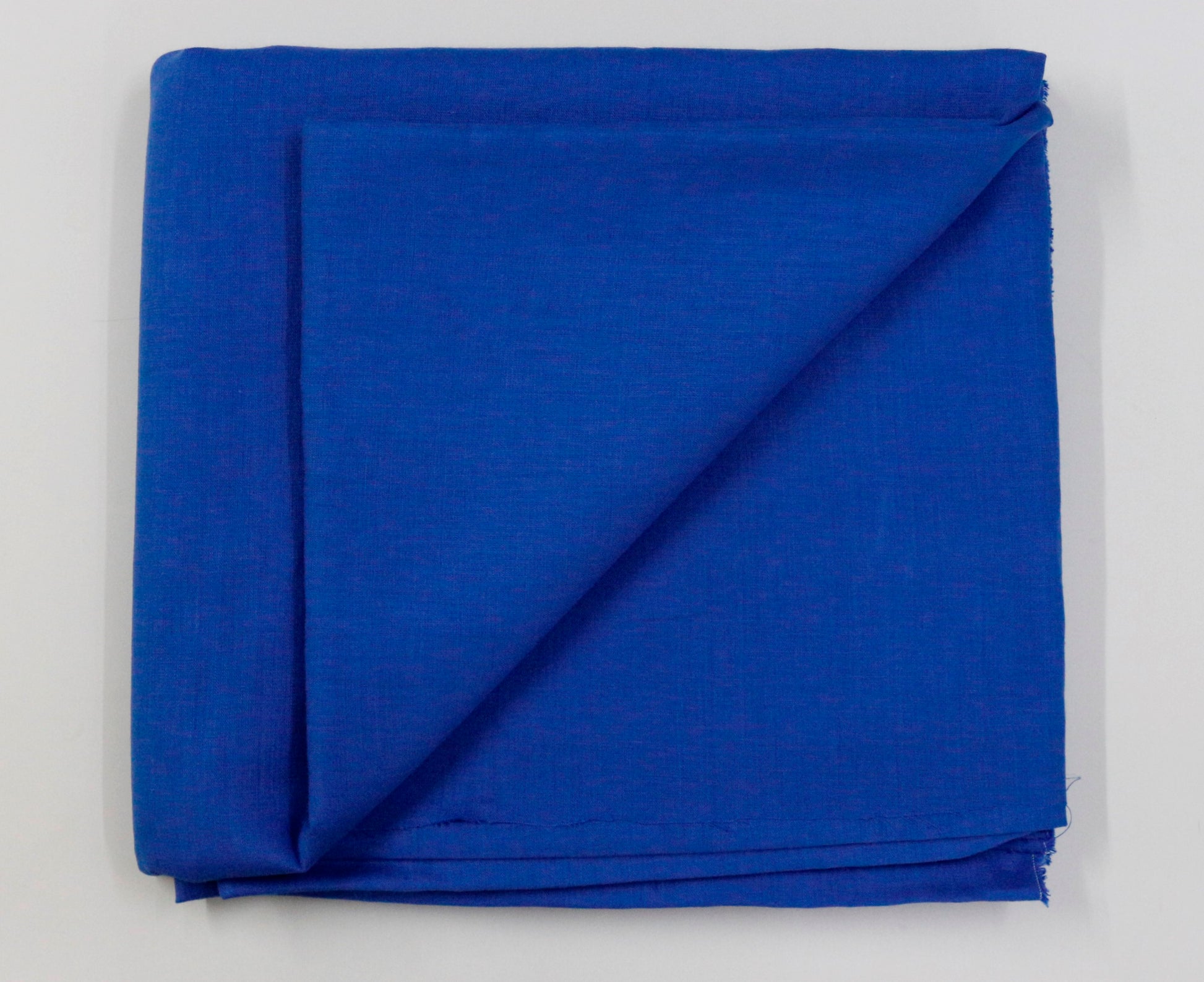 Blue Plain Dyed Linen Unstitched Men's Shirt Piece (Width 58 Inch | 1.60 Meters)