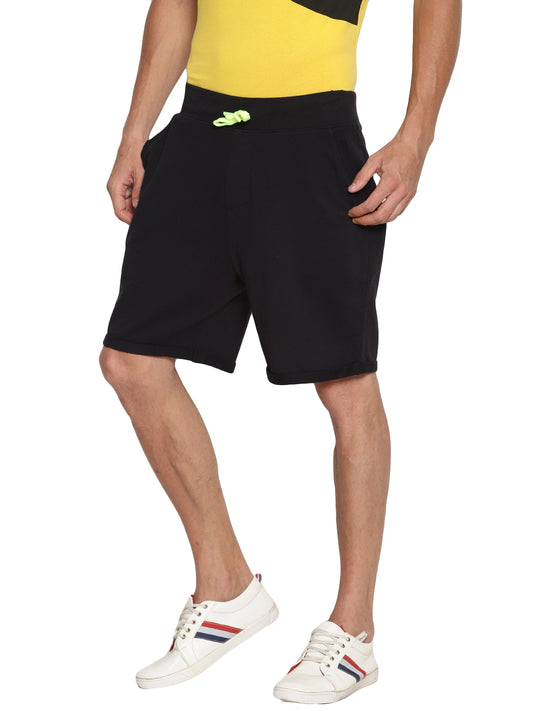 Wolfpack Men Black Solid Shorts Wolfpack