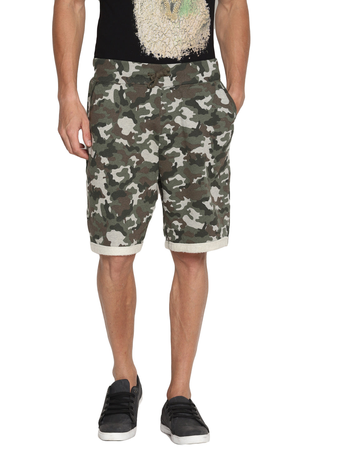 Wolfpack Men Camo Printed Shorts Wolfpack
