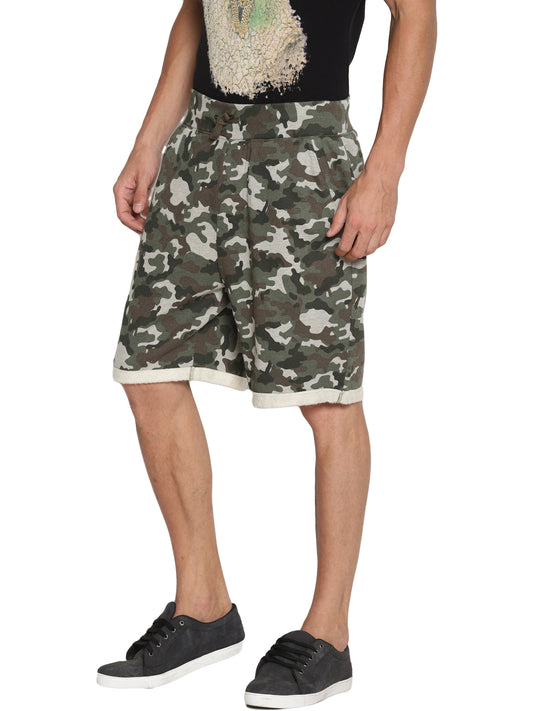 Wolfpack Men Camo Printed Shorts Wolfpack