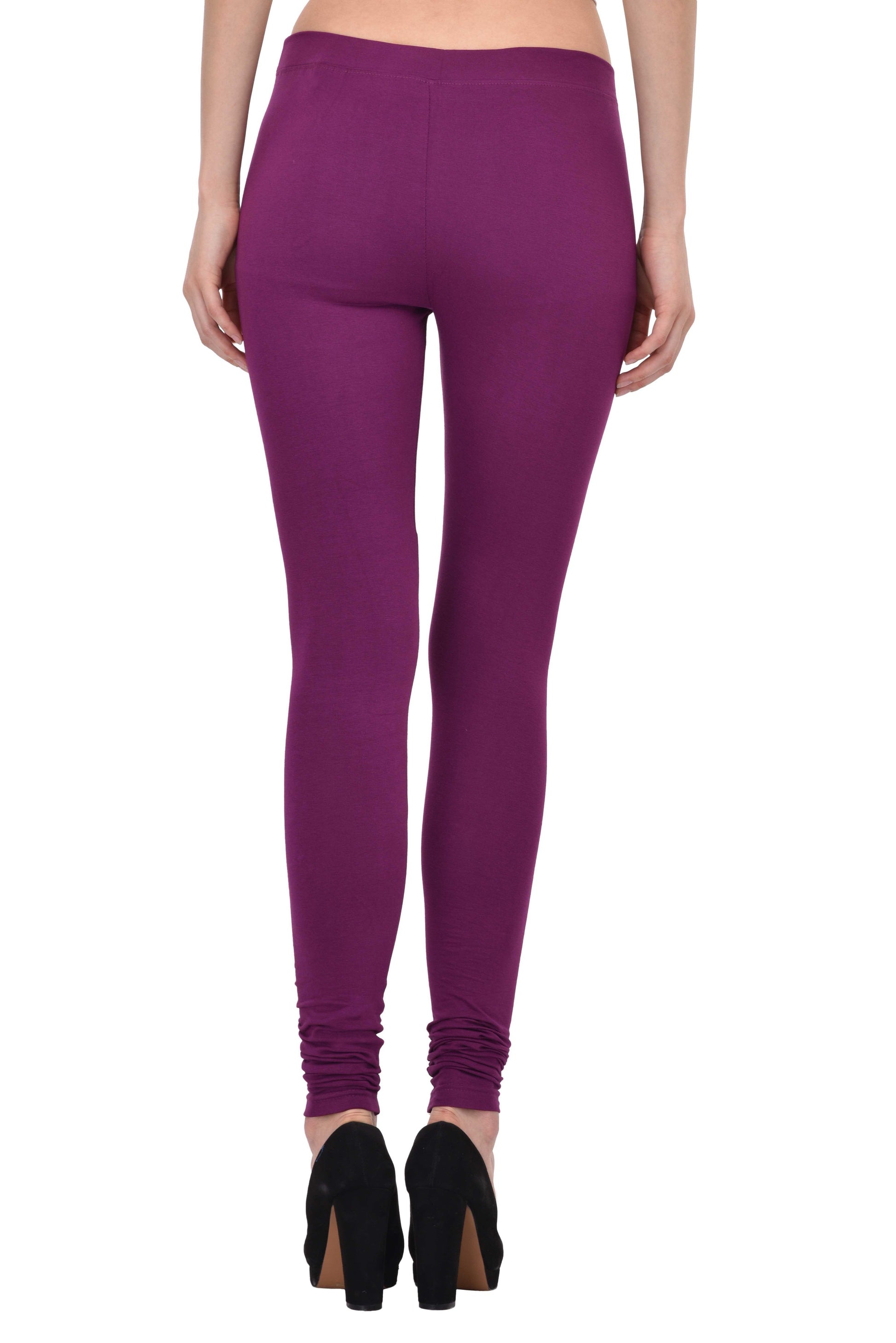 Diti Wine Cotton Leggings for Women Diti