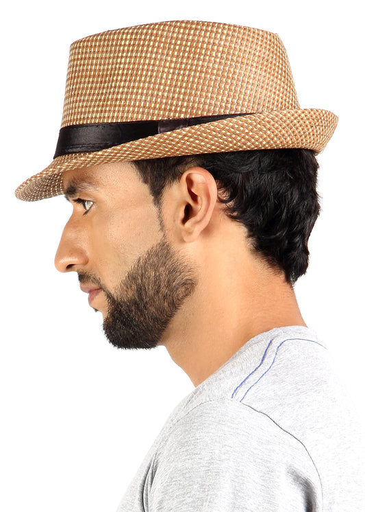 Crosscreek Unisex Khaki Fedora Hat Crosscreek