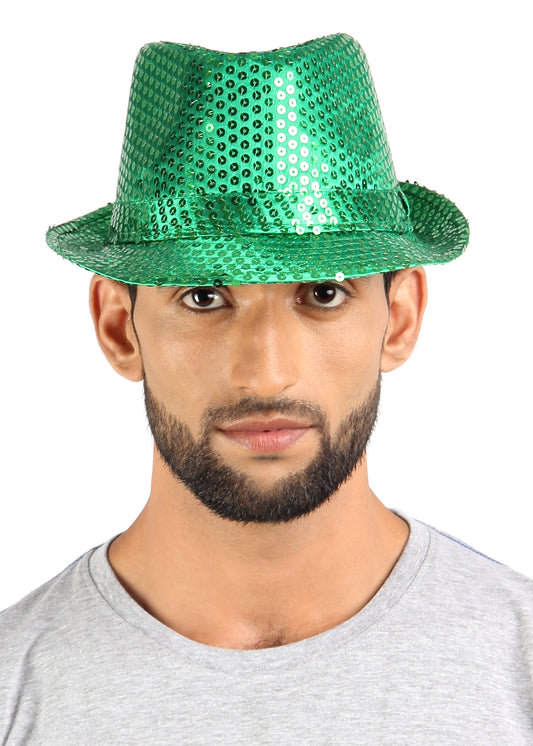 Crosscreek Unisex Green Fedora Party Hat Crosscreek