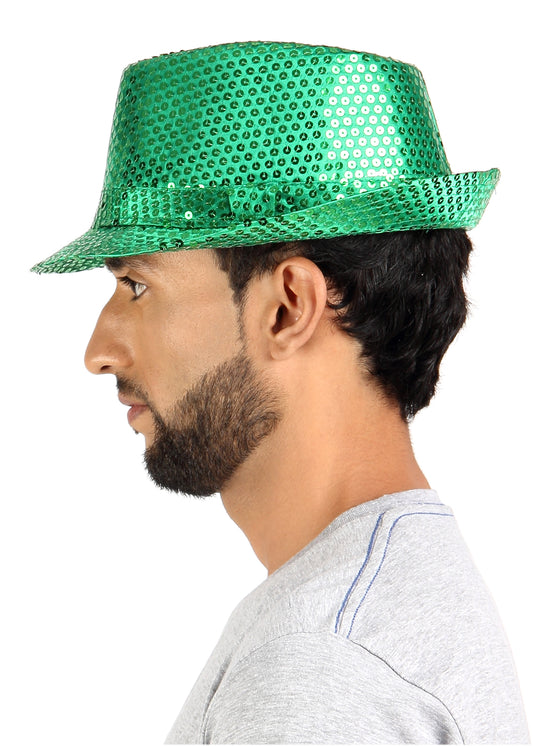 Crosscreek Unisex Green Fedora Party Hat Crosscreek