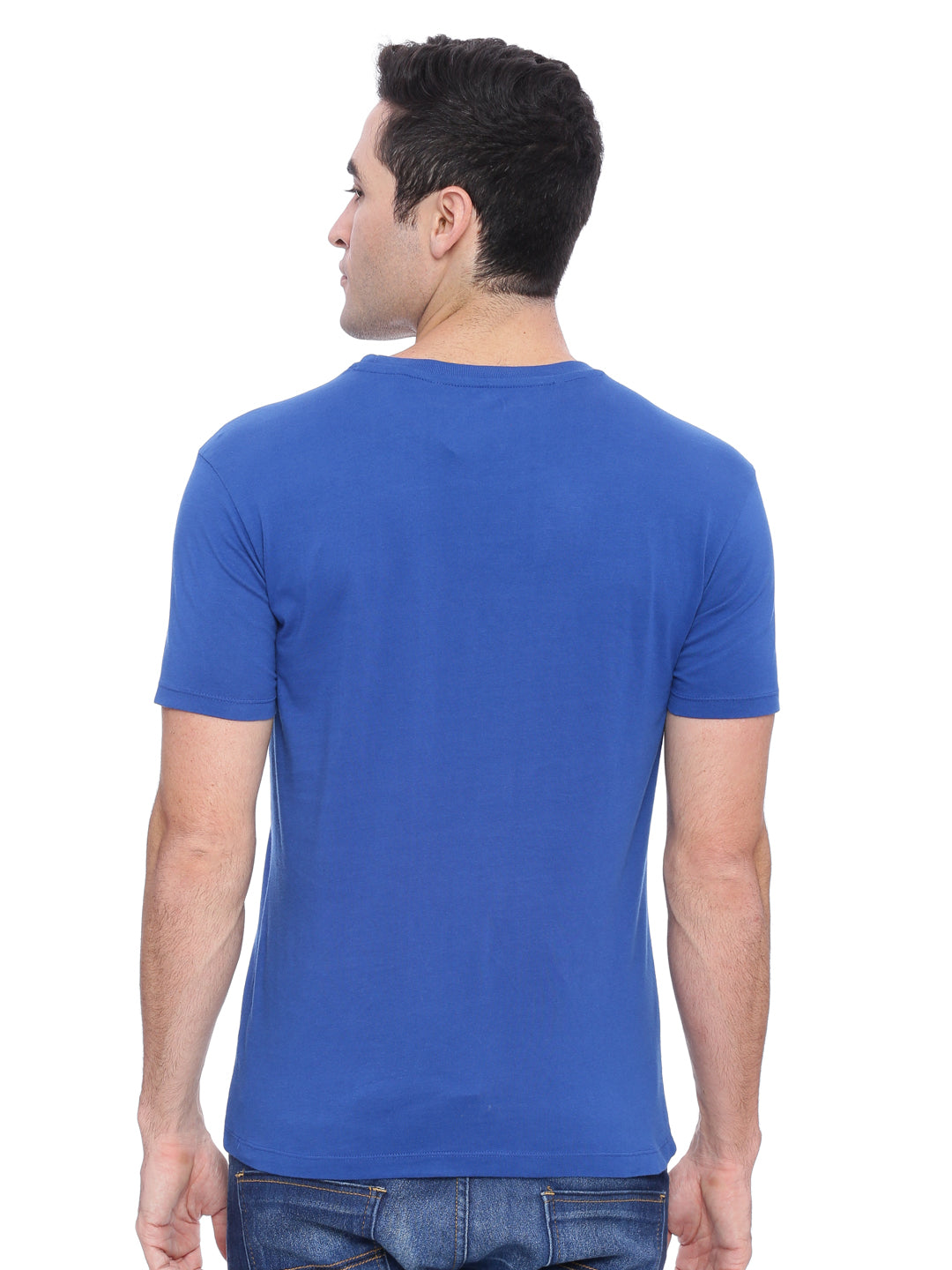 Wolfpack Men Royal Blue Printed T-Shirt Wolfpack