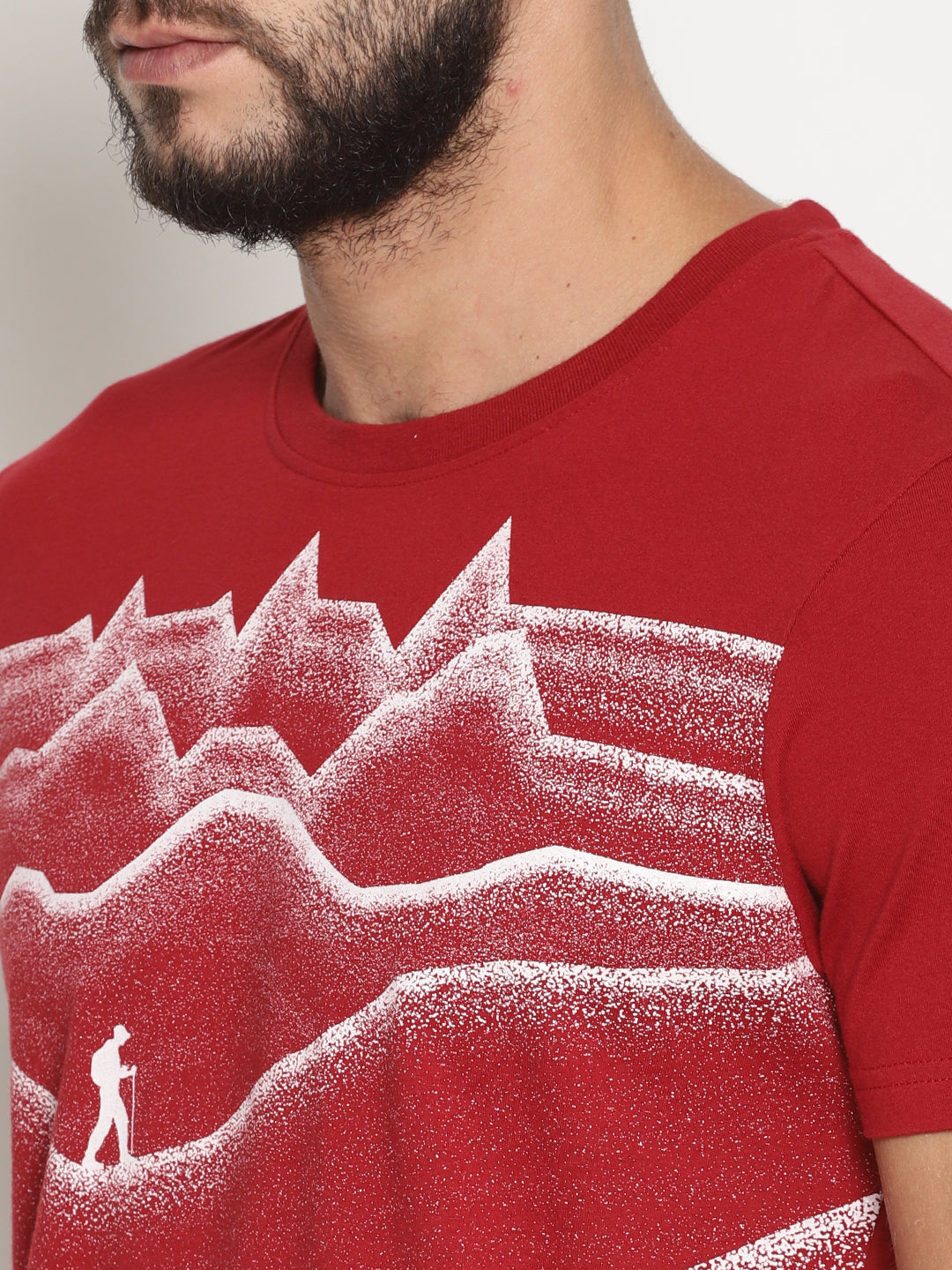 Wolfpack Men Red Printed T-Shirt Wolfpack