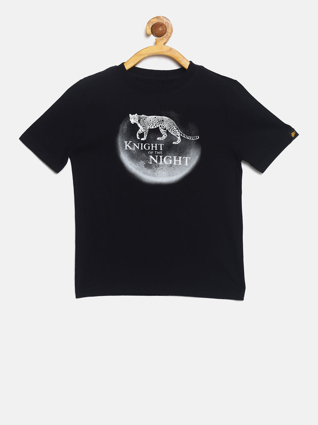 Wolfpack Boys Black Graphic Printed T-Shirt Wolfpack