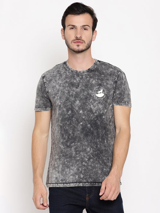 Lava Dye Ball Black Men T-Shirt Wolfpack
