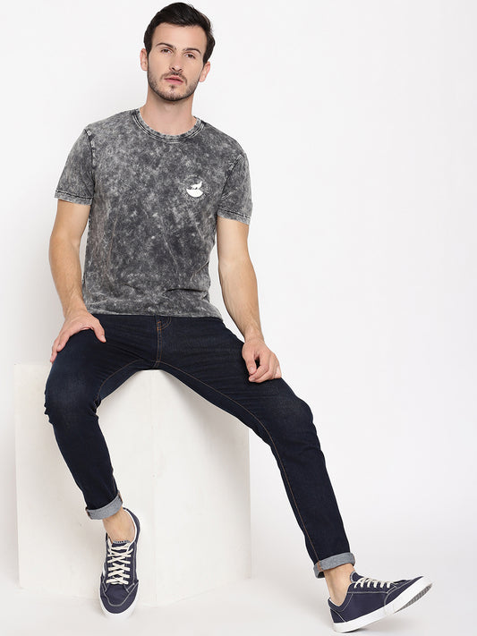 Lava Dye Ball Black Men T-Shirt Wolfpack
