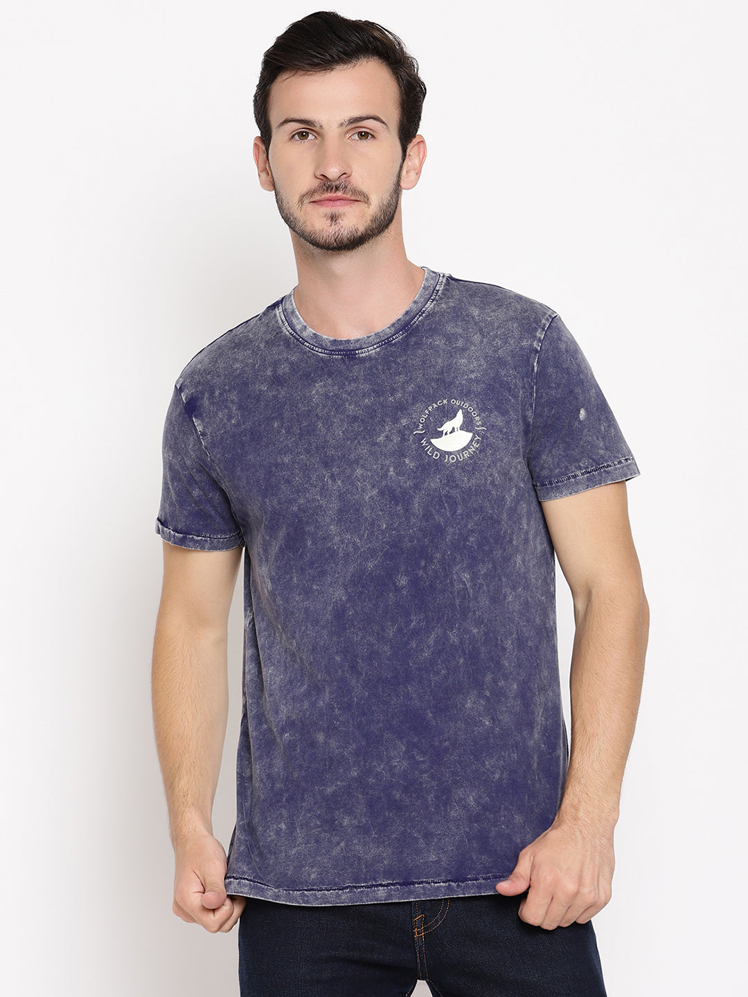 Lava Dye Ball Navy Blue Men T-Shirt Wolfpack