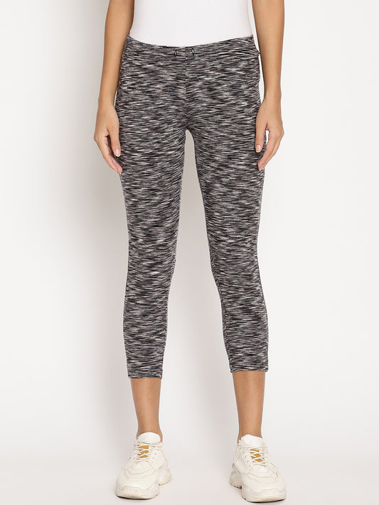 Wolfpack Grey 3/4th Women Leggings Wolfpack
