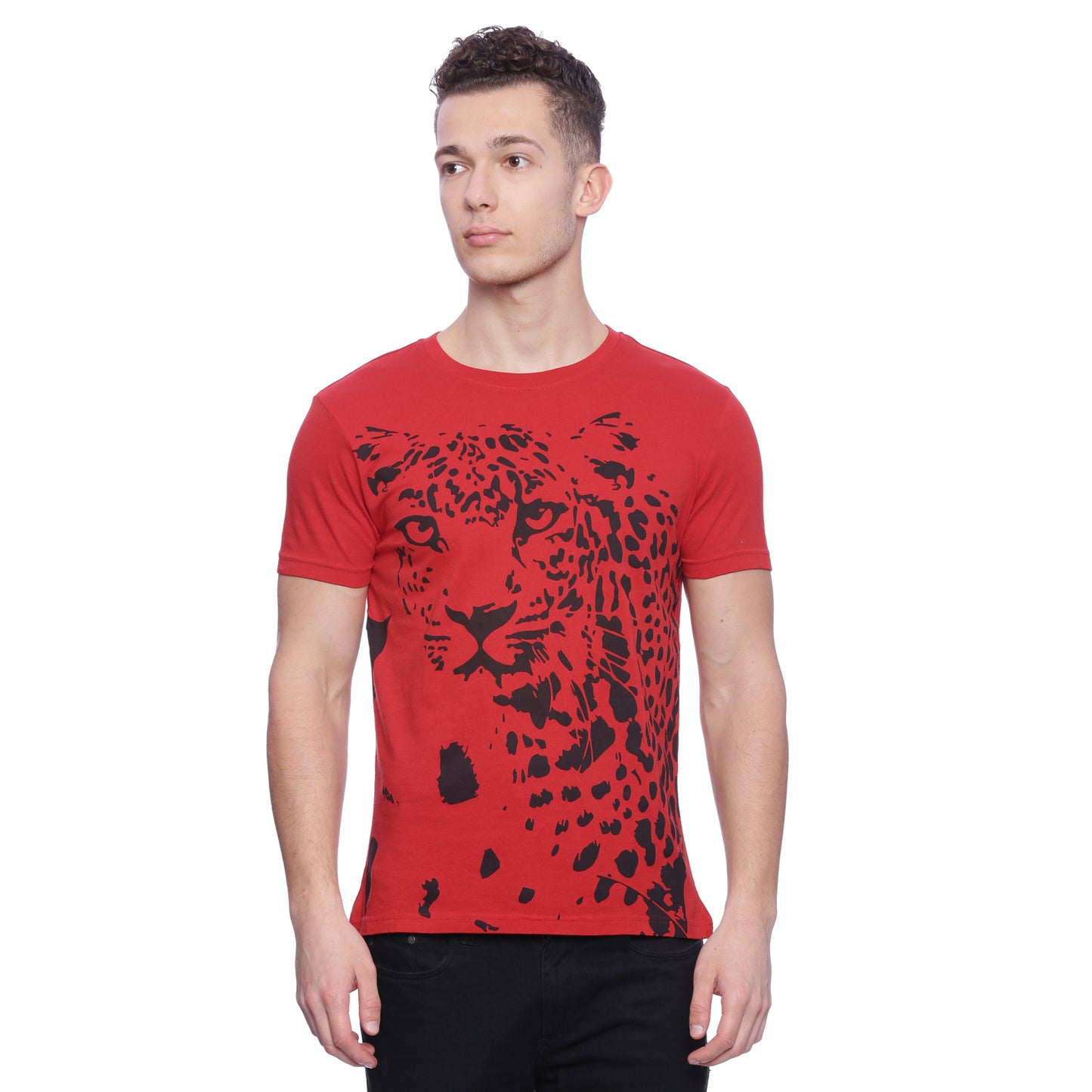 Wolfpack Men Red Printed T-Shirt Wolfpack