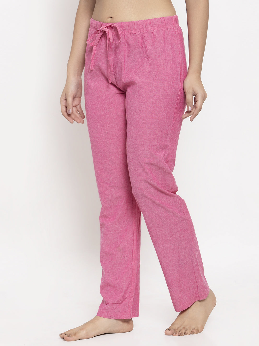 Wolfpack Woven Pink Solid Night Pants Wolfpack