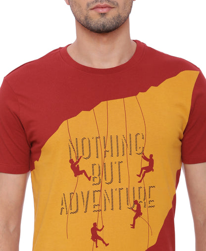 Wolfpack Men Red Printed T-Shirt Wolfpack