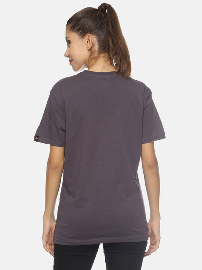 Wolfpack Women Dark Grey Parasailing Printed T-Shirt Wolfpack
