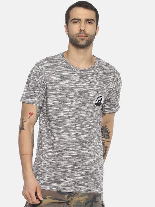 Wolfpack Men Black Space Dyed T-Shirt Wolfpack