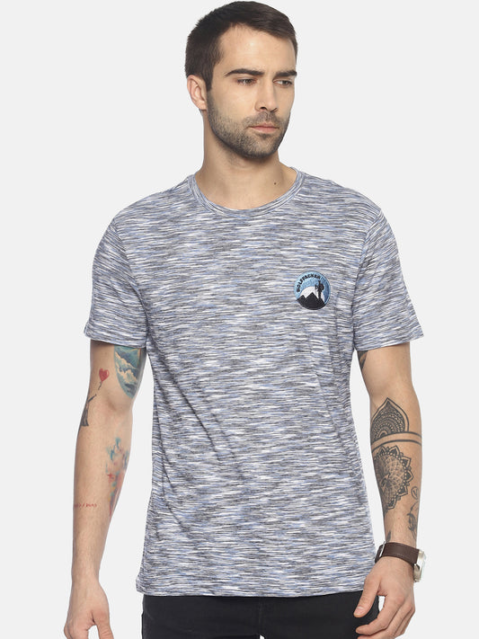 Wolfpack Men Blue Space Dyed T-Shirt Wolfpack